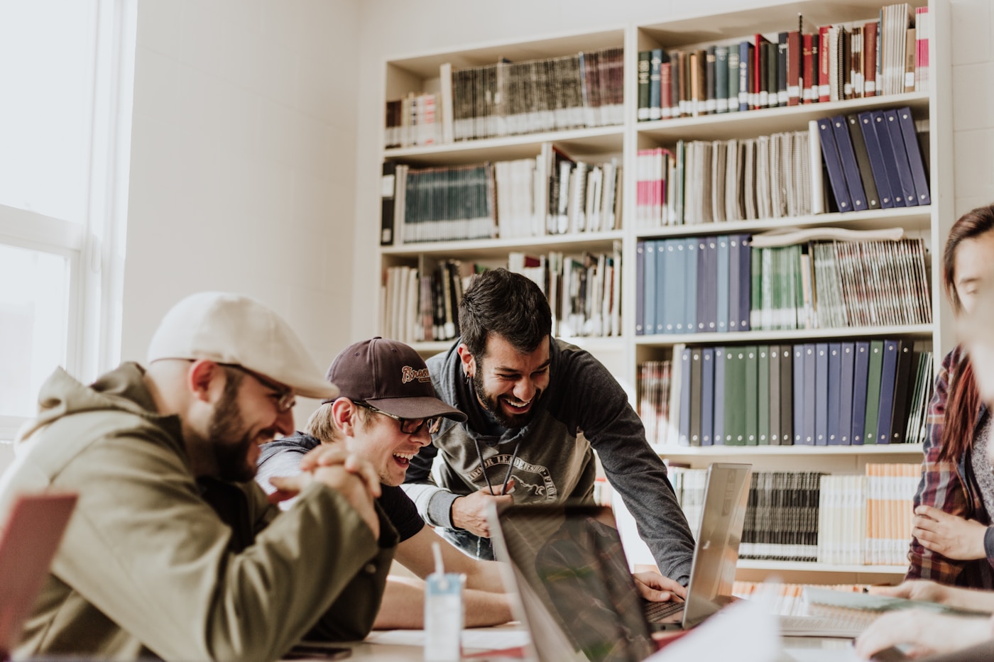 Instructor reviewing deep learning architecture with students